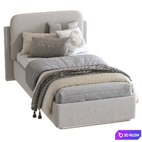 Bed SUSPENDER 282 3D Model Vray, Corona