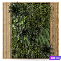 Indoor Wall Vertical Garden Set - Set 1159 3D Model Vray, Corona
