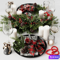 Christmas service 4 3D Model Corona