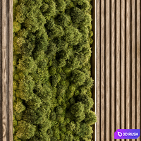 Vertical Garden - Wall Decor 68 3D Model Vray, Corona