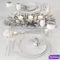 Tableware 3D Model Vray, Corona