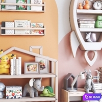 Furniture and toys for childrens room 24 3D Model Vray, Corona