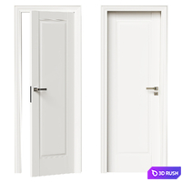 Interior door 3D Model Corona