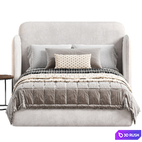 Teen Adults Single Level Bed 3D Model Corona