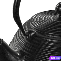 Chinese tea pot 3D Model Vray