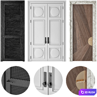 Interior Doors 014 3D Model Corona