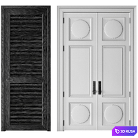 Interior Doors 014 3D Model Corona