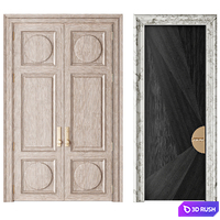 Interior Doors 014 3D Model Corona