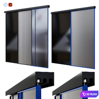 Sofia - Grafica sliding partitions 3D Model Vray, Corona