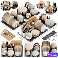 Ikea Uppdatera Pegboard Drawer Organizer 3D Model Corona