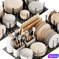 Ikea Uppdatera Pegboard Drawer Organizer 3D Model Corona