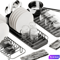 IKEA LILLHAVET Multifunctional dish rack set 3D Model Corona