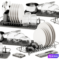 IKEA LILLHAVET Multifunctional dish rack set 3D Model Corona