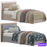 Bed Mellisa in modern style 340 3D Model Vray, Corona