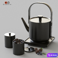 Decorative set Bork K710 3D Model Vray, Corona