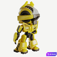 Bumblebee Toy 3D Model Corona
