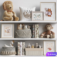 Kids Room Decor 82 3D Model Vray