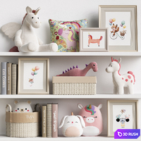Kids Room Decor 84 3D Model Vray
