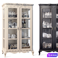 Cabinet / showcase with glass Beatrice Marc Aurele 3D Model Vray, Corona