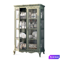 Cabinet / showcase with glass Beatrice Marc Aurele 3D Model Vray, Corona