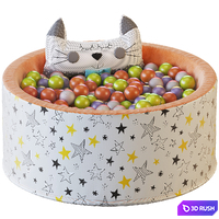 Pool dry with Welox balls 3D Model Corona