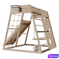 Children's play complex 3D Model Corona