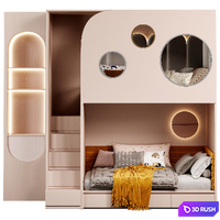 Kids bedroom 07 3D Model Corona