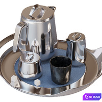 Tableware HELIX 3D Model Vray, Corona