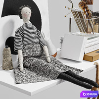 Decorative set for a children's room 3D Model Corona