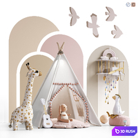 Toys , decor and furniture for children 139 3D Model Vray, Corona