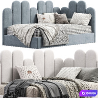 Corner bed Savoyardi kids 3D Model Corona