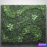 Vertical garden 20. Landscaping, painting, phytowall, phytomodule, wall decor 3D Model Vray