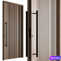 Modern Doors Set 97 3D Model Vray, Corona