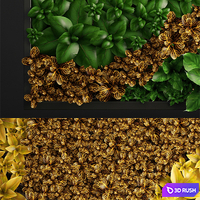 Vertical garden 5.Vertical garden, phytowall, phytomodule, landscaping, green painting, bush, wall decor, eco design 3D Model Vray