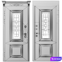 Entrance door staleks 3D Model Corona