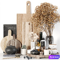 Kitchen accessories 038 3D Model Vray, Corona
