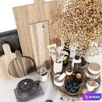 Kitchen accessories 038 3D Model Vray, Corona