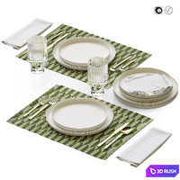 Table setting / Table setting 41 3D Model Vray, Corona