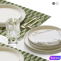 Table setting / Table setting 41 3D Model Vray, Corona