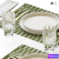 Table setting / Table setting 41 3D Model Vray, Corona