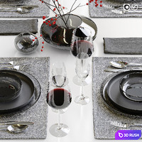 Table setting / Table setting 42 3D Model Vray, Corona