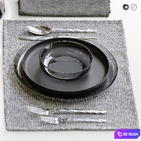Table setting / Table setting 42 3D Model Vray, Corona