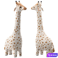 Large soft toy Giraffe from HM 3D Model Vray, Corona