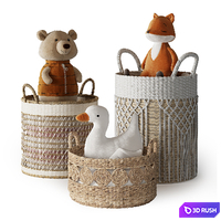 Kids Room Decor 113 3D Model Vray, Corona