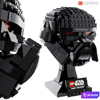 Lego Star Wars | Dark Trooper Helmet 75343 3D Model Corona