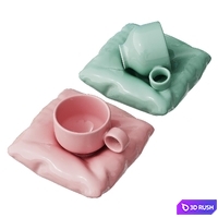 Tea Cups 3D Model Corona