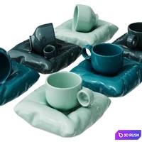 Tea Cups 3D Model Corona
