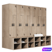 Gym Locker 3D Model Corona