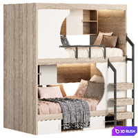 Tree house bunk bed 3D Model Corona