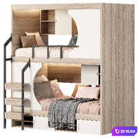 Tree house bunk bed 3D Model Corona